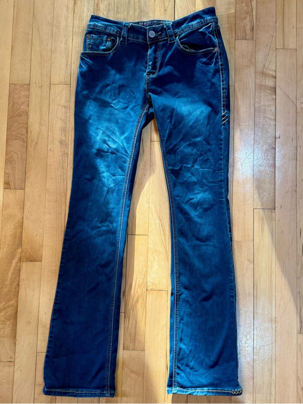 Rose Royce Rubberband Stretch Bootcut Jeans Blackberry Size 7/8 (28)